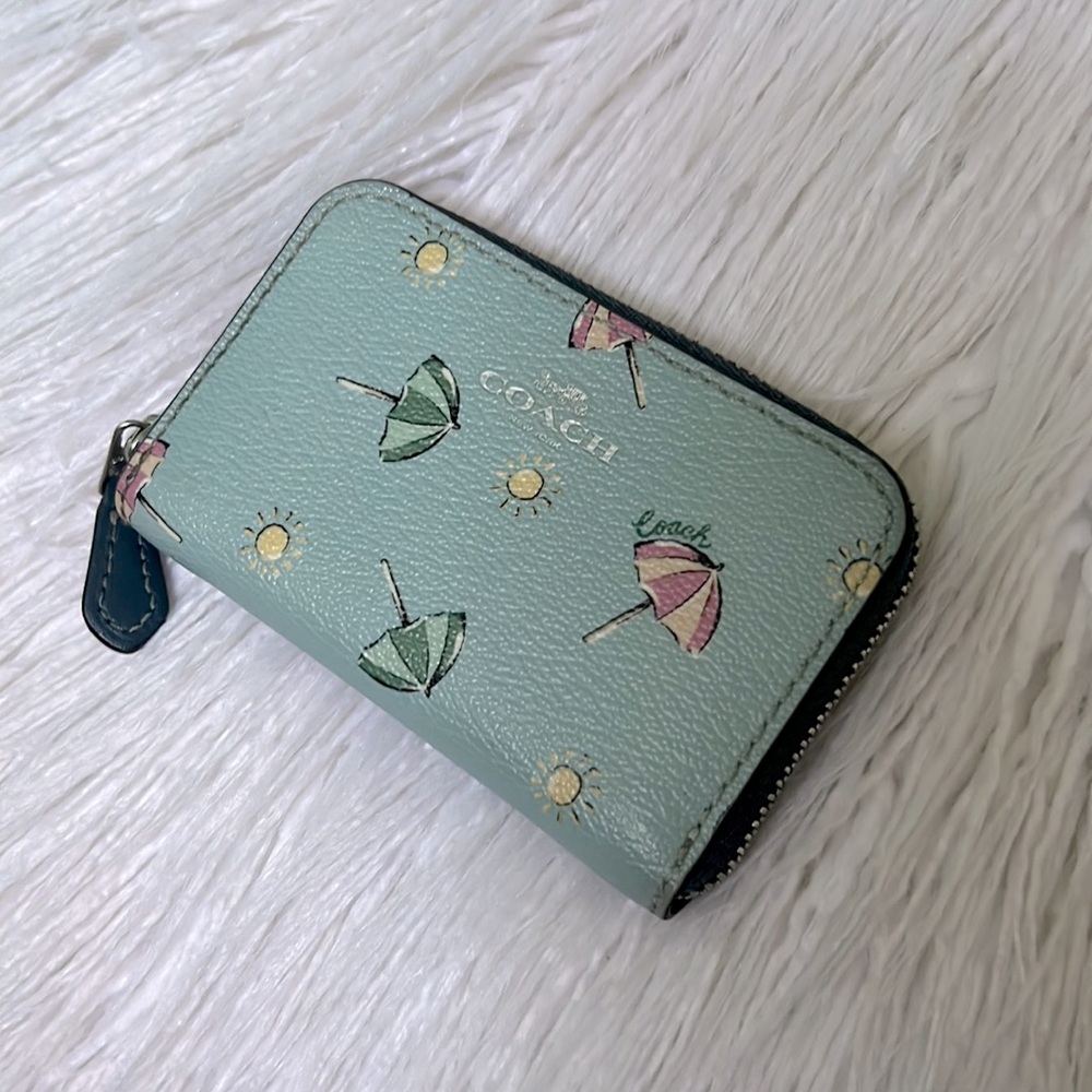 Coach summer leather cardholder